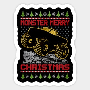 MONSTER MERRY CHRISTMAS Sticker